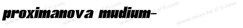 proximanova mudium字体转换